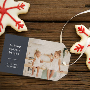 Étiquettes-cadeau Baking Spiritueux   Photo pour enfants design mode