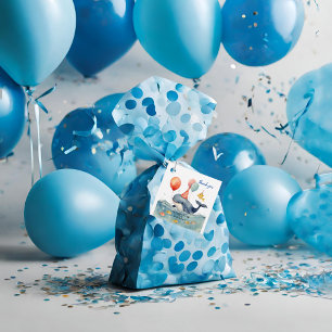 Étiquettes Cadeau Baleine d'un garçon du temps Anniversaire Merci