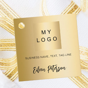Étiquettes Cadeau Balise accroche du logo de l'entreprise de signatu