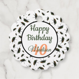 Étiquettes Cadeau Balise Beetle Bogue / Favoriser - Option personnal