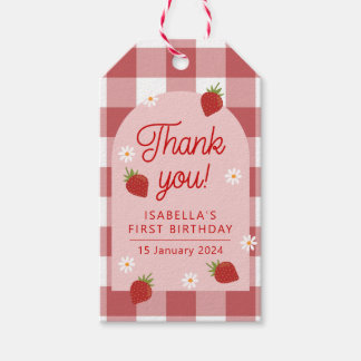 Étiquettes-cadeau Balise Berry First Birthday
