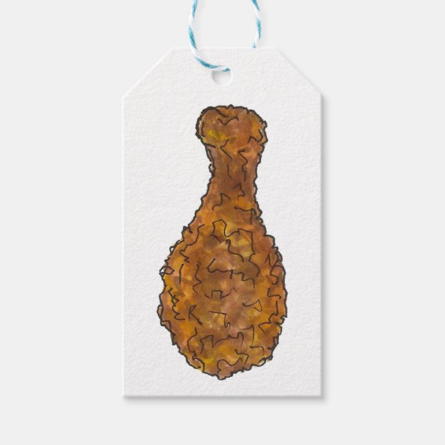 Étiquettes-cadeau Balise Cadeau alimentaire Soul à la jambe de poule (Devant)