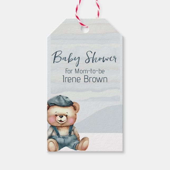 Étiquettes-cadeau Balise Cadeau Baby shower de charme (Devant)