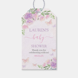 Étiquettes-cadeau Balise cadeau Baby shower rose Lilac