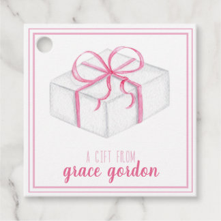Étiquettes Cadeau Balise Cadeau cadeau pour filles roses