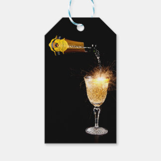Étiquettes-cadeau Balise cadeau Champagne Étincelle