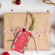 Balise Cadeau Charmant hiver Snowman