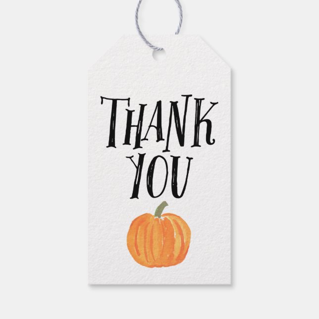 Étiquettes-cadeau Balise cadeau citrouille Trick ou Treat Halloween  (Dos)