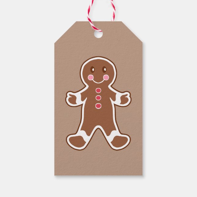 Étiquettes-cadeau Balise cadeau Cookies de Noël personnalisés (Dos)