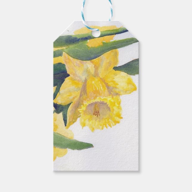 Étiquettes-cadeau Balise cadeau Daffodique jaune sur Nantucket (Devant)
