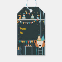 Balise cadeau d'anniversaire sauvage