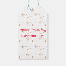Balise Cadeau D'Anniversaire Très Heureuse