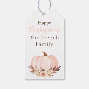 Étiquettes-cadeau Balise cadeau de Bon thanksgiving rustique