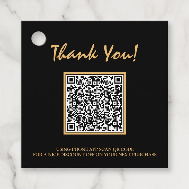 Étiquettes Cadeau *~* Balise cadeau de code à barres du Merci profes (Devant)