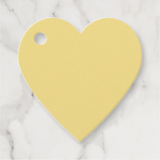 Étiquettes Cadeau Balise cadeau de coeur jaune