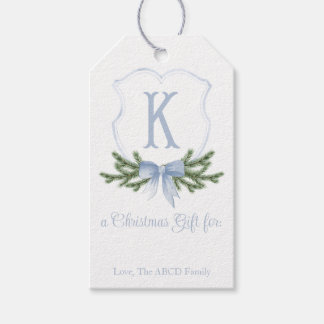 Étiquettes-cadeau Balise cadeau de crête de Noël - K