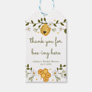 Étiquettes-cadeau Balise cadeau de Fête des mariées à thème abeille