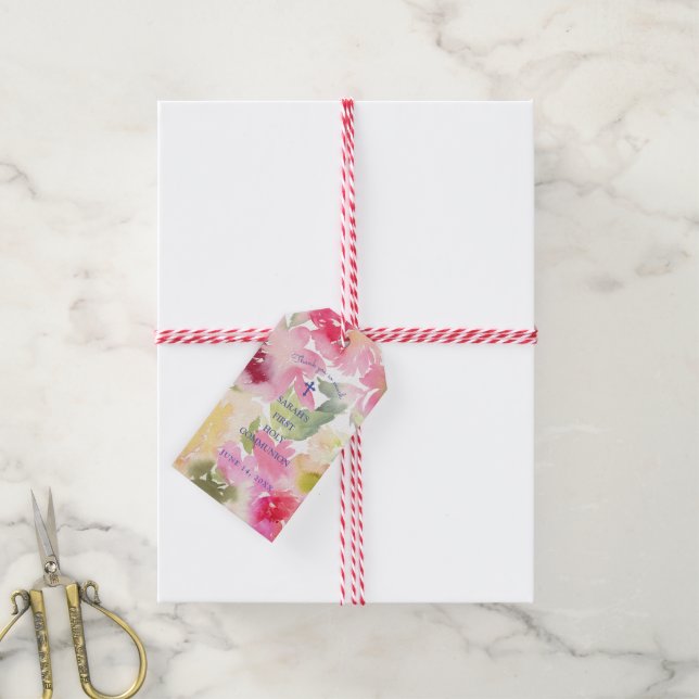 Étiquettes-cadeau Balise Cadeau de Foliage Béni (Avec de la ficelle)