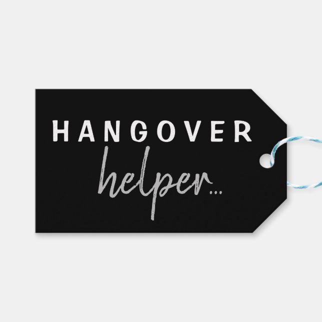 Étiquettes-cadeau Balise cadeau de Hangover Helper Bachelorette pers (Devant (Horizontal))