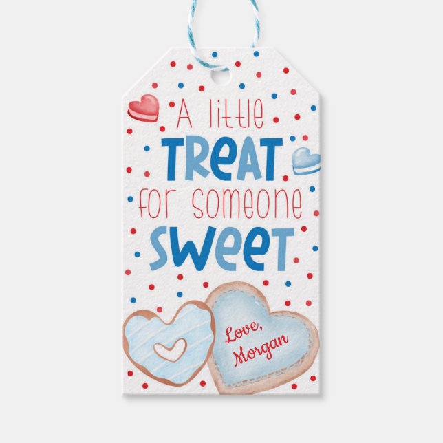 Étiquettes-cadeau Balise cadeau de la Saint-Valentin (Devant)