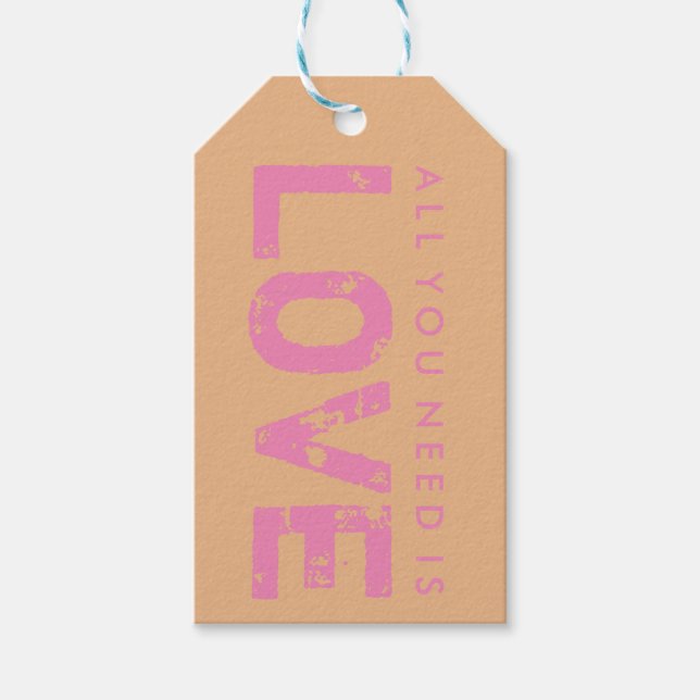 Étiquettes-cadeau Balise Cadeau de la Saint Valentin (Devant)