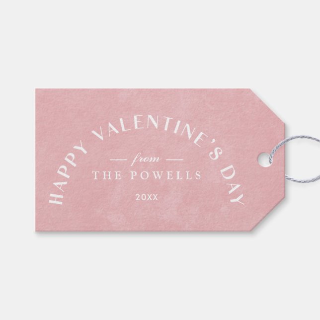 Étiquettes-cadeau Balise cadeau de la Saint-Valentin Arch Heart - Ro (Devant (Horizontal))