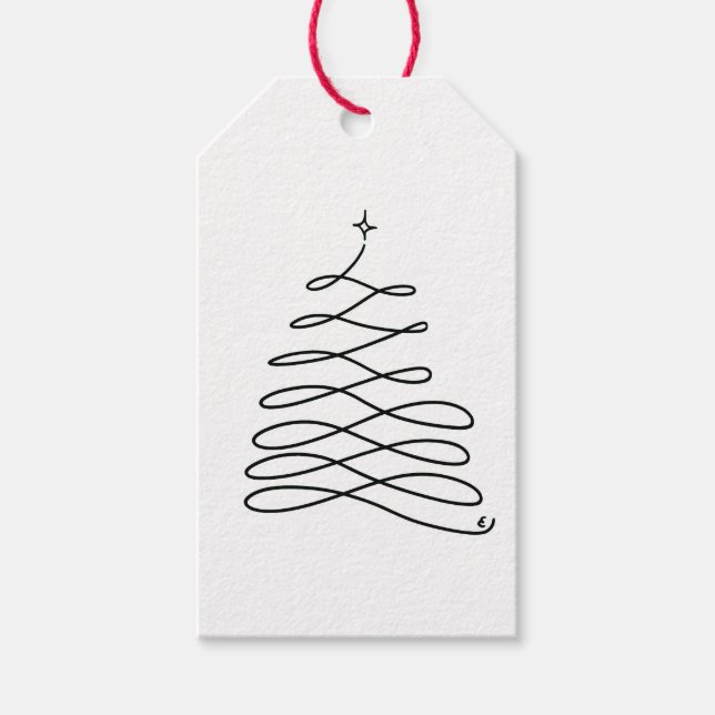 Étiquettes-cadeau Balise Cadeau de l'arbre (Devant)