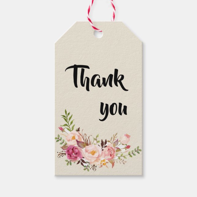 Étiquettes-cadeau Balise cadeau de mariage Wild Garden (Devant)