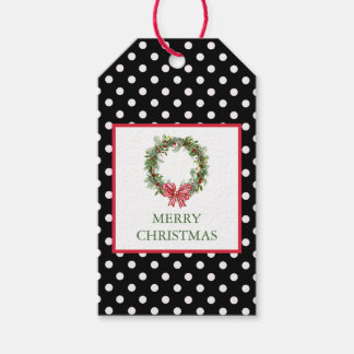 Étiquettes-cadeau Balise cadeau de Noël Poka Dot