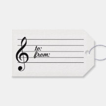 Balise cadeau de note de musique