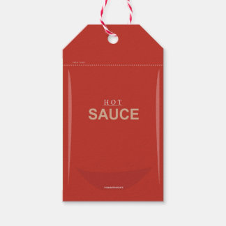 Étiquettes-cadeau Balise cadeau de paquet Red Hot Sauce personnalisa
