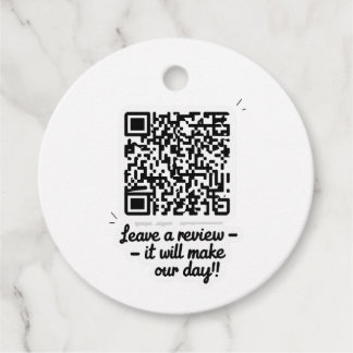 Étiquettes Cadeau Balise cadeau de révision de code QR
