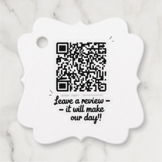 Étiquettes Cadeau Balise cadeau de révision de code QR