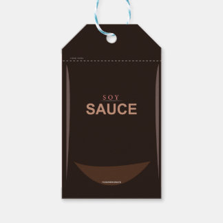 Étiquettes-cadeau Balise cadeau de sauce de soja personnalisable