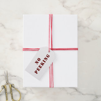 Étiquettes-cadeau Balise Cadeau De Vacances Rouge Et Blanc De Pékin