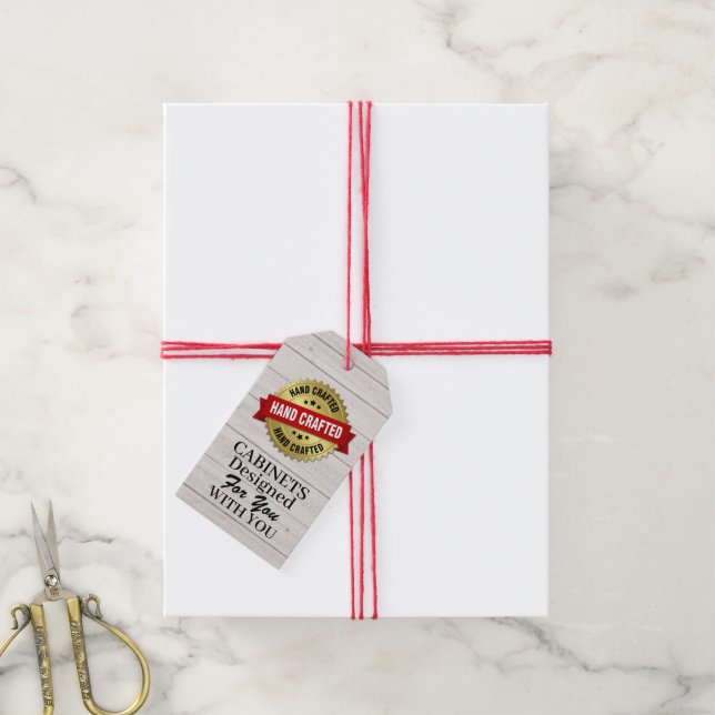 Étiquettes-cadeau Balise cadeau d'entreprise artisanale (Avec de la ficelle)