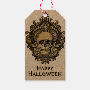 Étiquettes-cadeau Balise cadeau d'Halloween gothique victorienne
