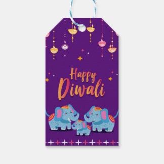 Étiquettes-cadeau Balise cadeau Diwali artisanal