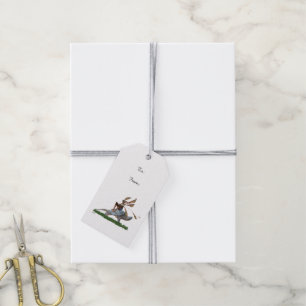 Étiquettes-cadeau Balise Cadeau Fairy Riding Sur Turtle