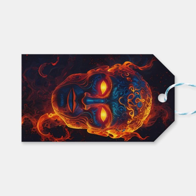 Étiquettes-cadeau Balise cadeau Fire of the Gods (Devant (Horizontal))