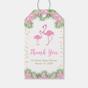 Étiquettes-cadeau Balise cadeau Flamant rose Baby shower Merci Favor