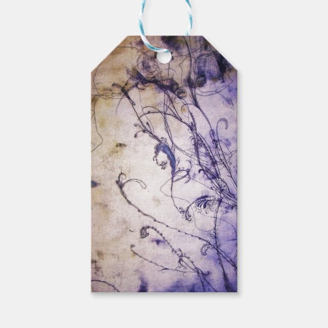 Étiquettes-cadeau Balise cadeau floral (Devant)