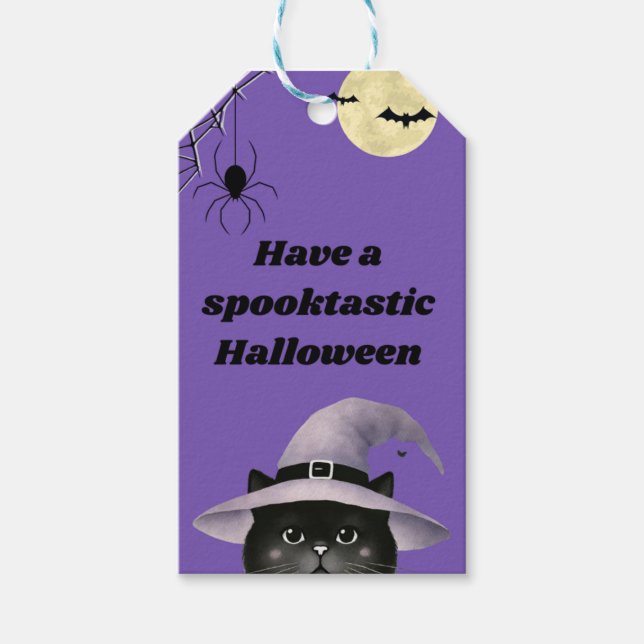 Étiquettes-cadeau Balise cadeau Halloween (Devant)
