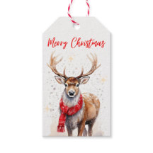 Balise cadeau Joyeux Noël Reindeer