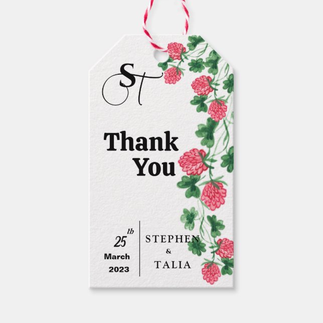 Étiquettes-cadeau Balise cadeau mariage (Devant)