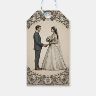 Étiquettes-cadeau Balise cadeau mariage