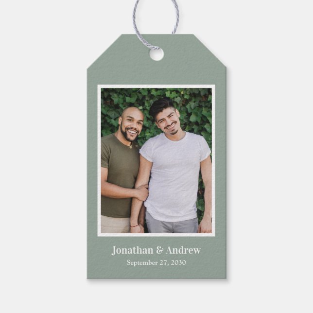 Étiquettes-cadeau Balise cadeau Mariage LGBTQ (Devant)