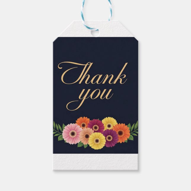 Étiquettes-cadeau Balise cadeau Merci (Devant)