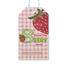 Balise cadeau Merci Berry Beaucoup de fraises sucr