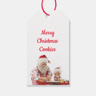 Étiquettes-cadeau Balise cadeau père Noël & Baking pour enfants